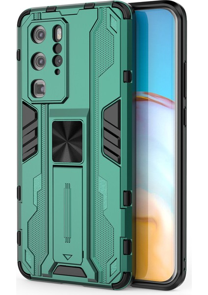 Huawei P40 Pro Için Çift Katmanlı Koruyucu Kılıf (Yurt Dışından)
