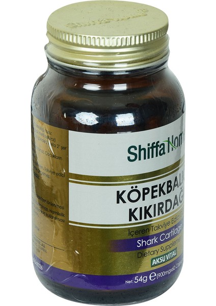 Shiffa Home Köpek Balığı Kıkırdağı Diyet Takviyesi 900 Mg x 60 Kapsül