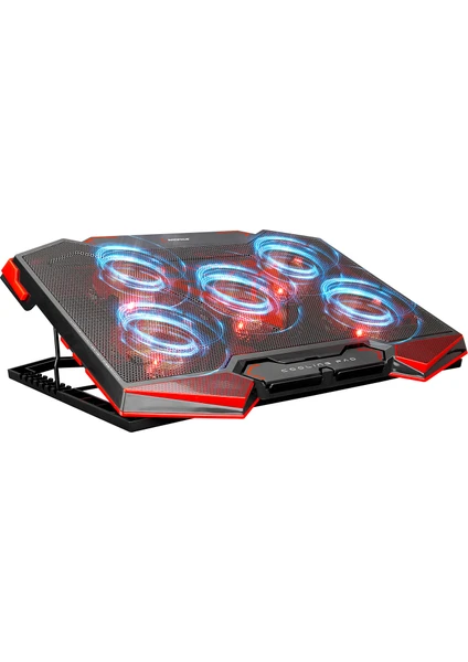 AD-RC5 Siyah 5 Fanlı  2 Usb 15"-17" Gaming Notebook Soğutucu Stand