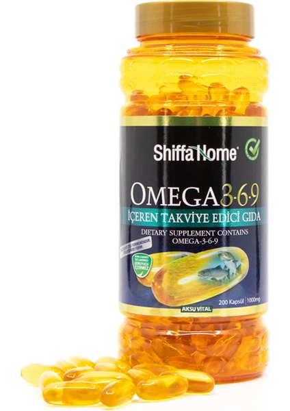 Shiffa Home Omega 3-6-9 1000 Mg 200 Softjel