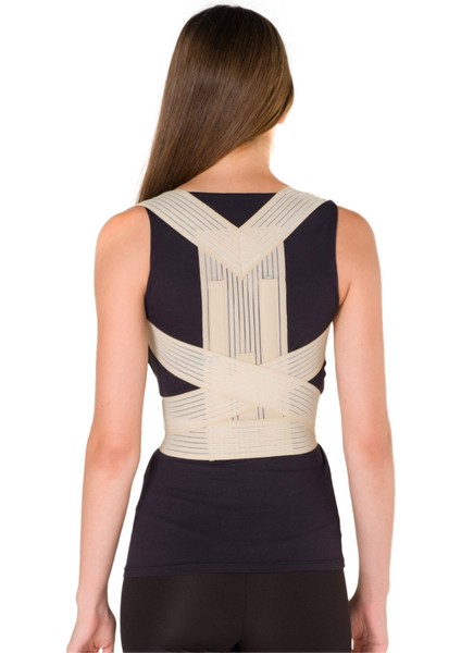 Dik Durus Korsesi Omuz Misina Ipli Çelik Balen Bel Korsesi Kambur Önleyici Korse