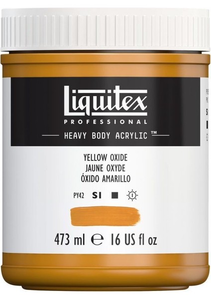 Professional Heavy Body Akrilik Boya 473 ml Sarı Oksit 416 S1