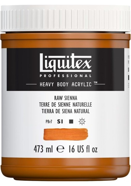Professional Heavy Body Akrilik Boya 473 ml Raw Sienna 330 S1