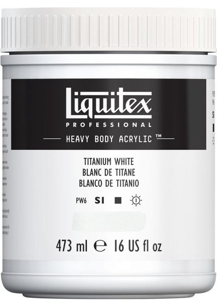 Professional Heavy Body Akrilik Boya 473 ml Titanyum Beyaz 432 S1