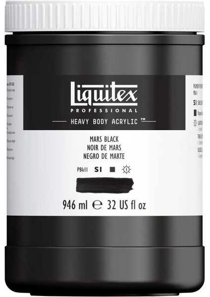 Professional Heavy Body Akrilik Boya 946 ml Mars Siyahı 276 S1