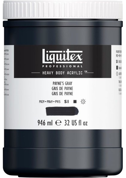 Professional Heavy Body Akrilik Boya 946 ml Payne's Grey 310 S1