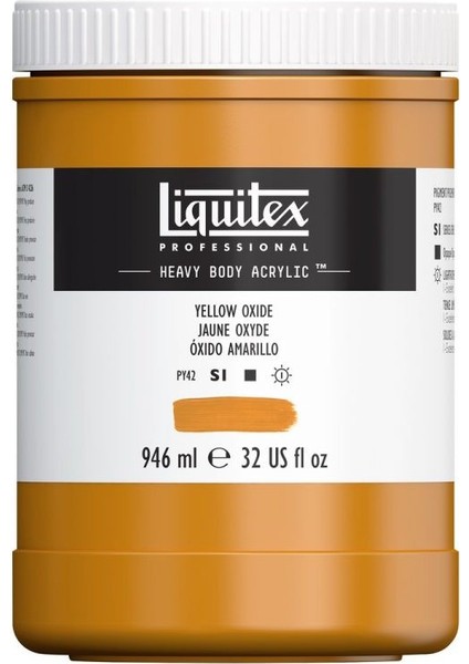 Professional Heavy Body Akrilik Boya 946 ml Sarı Oksit 416 S1