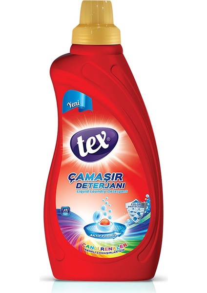 Sıvı Çamaşır Deterjanı Canlı Renkler 1lt