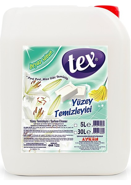 Yüzey Temizleyici Beyaz Sabun Kokulu 5 Lt