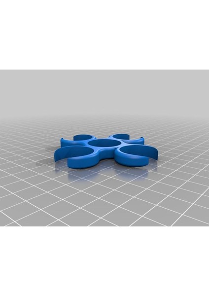 Dörtlü Ofset Açık Uydu Fidget Spinner (Edc) Plastik Aparat