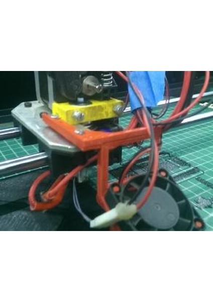 E3D V6 Için Rigidbot Soğutucu Fan Tutucu Plastik Aparat