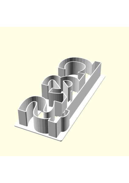 C & Ş Kişiye Isime Isme Özel Üretim Kurabiye Kek Kalıbı Sevgiliye Eşe Hediyelik Kalıp Hediyesi Organik Plastik