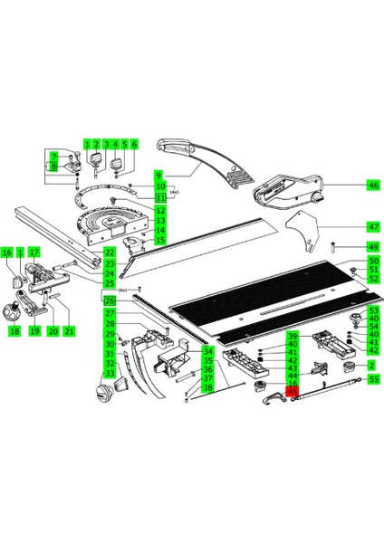 Festool Switch-On Braketi - Blkur Gachettte Plastik Aparat