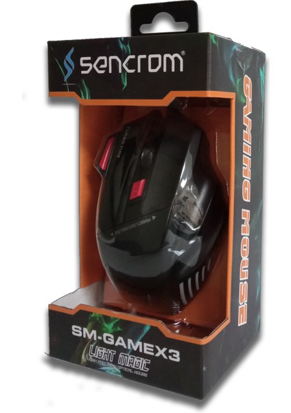 Sm Gamex3 3200 Dpı Mouse Sihirli Işıklı Gaming Oyuncu Mouse