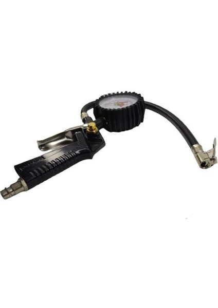 Mk1296 Hava Saatli Lastik Şişirme Tabancası Göstergeli