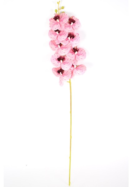 Yapay Dal Baskılı Orkide Çiçeği 88 cm Pembe Benekli