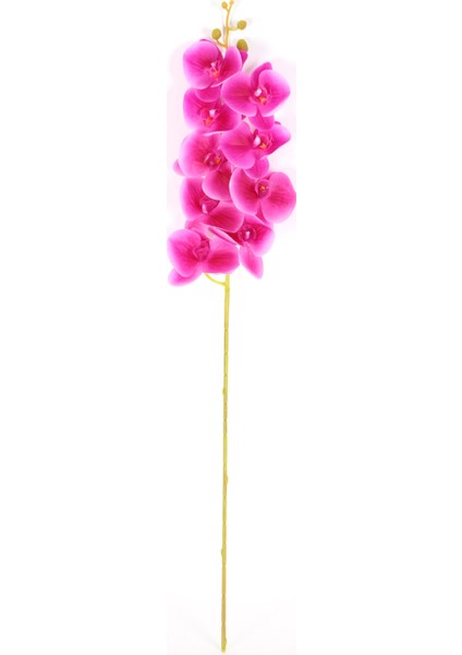 Yapay Dal Baskılı Orkide Çiçeği 88 cm Fuşya