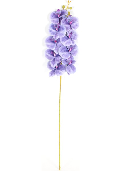 Yapay Dal Baskılı Orkide Çiçeği 88 cm Lila
