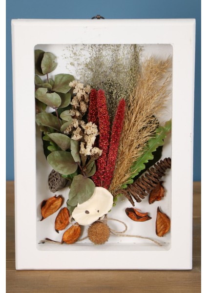 Dekoratif Çiçekli Çerçeve Tablo 21CMX30CM KOD:111