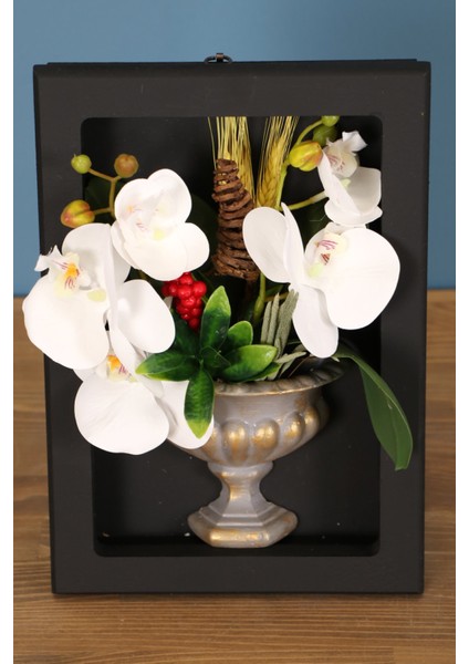 Dekoratif Çiçekli Çerçeve Tablo 21CMX30CM KOD:123