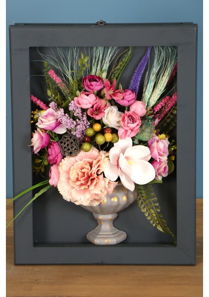 Dekoratif Çiçekli Çerçeve Tablo 28CMX37CM KOD:113