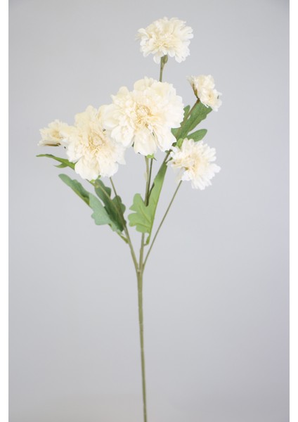 Yapay 6lı Gerbera Dalı 80 cm Beyaz