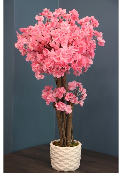 Yapay Küçük Japon Bahar Dalı Ağacı 75 cm Pembe
