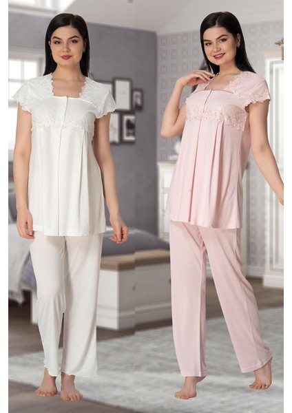 Diğer Kısa Kol Lohusa Pijama Takım Effort 5012