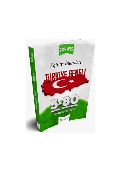 Akademi Denizi KPSS Eğitim Bilimleri Türkiye Geneli 5 x 80 Fasikül Deneme