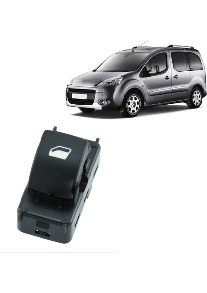 Peugeot Partner Cam Düğmesi Anahtarı Tekli 2009--2014