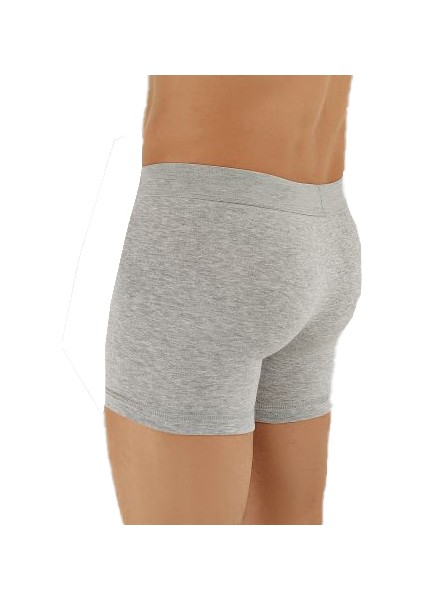 Erkek Pamuklu Likralı Esnek Gri Boxer 4 Adet modelleri