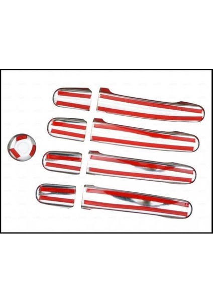 Ford Tourneo Custom Krom Kapı Kolu 4 Kapı 9 Parça 2012 Üzeri Paslanmaz Çelik fırsatları