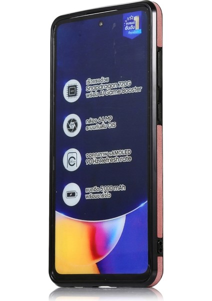 Samsung Galaxy A52 5g Buzağı Dokusu Manyetik Kart Çanta Pu Telefon Kılıfı Için (Yurt Dışından)