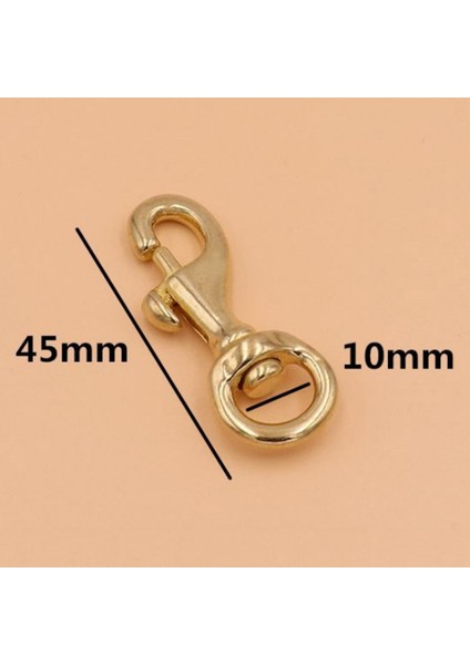 2 Adet Ağır Yuvarlak Göz Döner Yapış Kanca Pirinç Pet Toka Tetik Klip Toka Köpek At Lideri Anahtarlık fırsatları