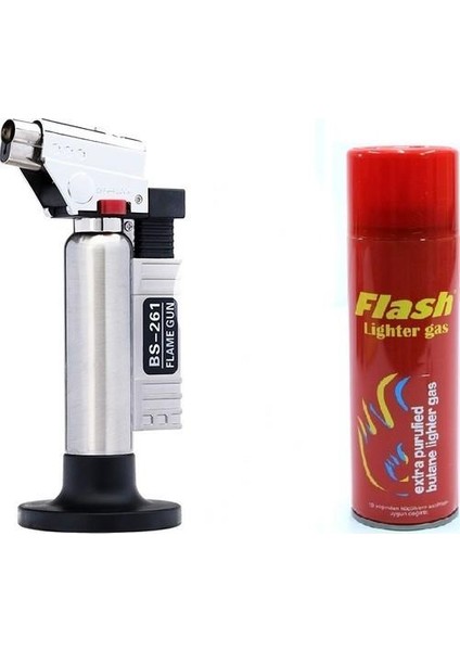 Torch Doldurulabilir Profesyonel Pürmüz Çakmak BS-261 + Yedek Gaz