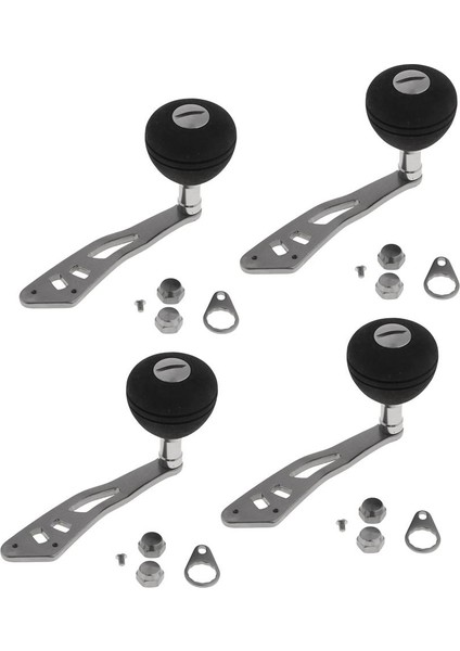 4 Adet Evrensel Balıkçılık Reel Kolu Baitcasting Reels Için Sol / Sağ El