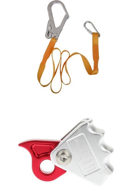 22KN Kaya Ağacı Tırmanma Koruma Koşum Kordon Carabiner + 15KN Halat Kepeği