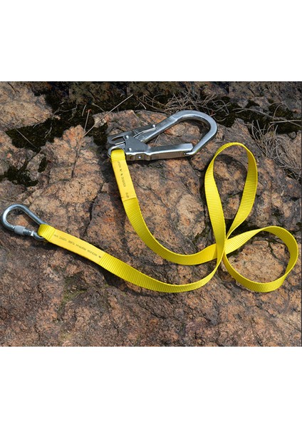 22KN Kaya Ağacı Tırmanma Koruma Koşum Kordon Carabiner + 15KN Halat Kepeği