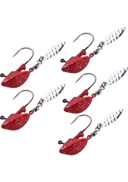 10 Adet / Takım Aydınlık Jig Kafaları Swimbait Kırmızı 3D Gözler ile Yaşam Benzeri Balıkçılık Jig modelleri