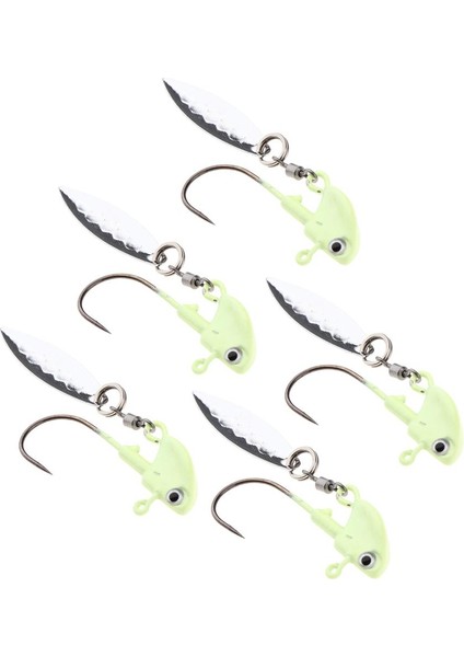 10 Adet / Takım Aydınlık Jig Kafaları Swimbait Kırmızı 3D Gözler ile Yaşam Benzeri Balıkçılık Jig indirimleri