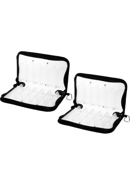 2 Adet Kalamar Jigs Kutusu Balıkçılık Accessary Balıkçılık Cazibesi Çantası 12 Bölmeler