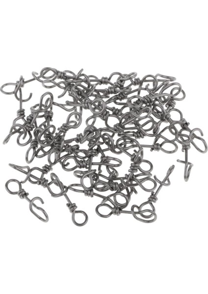 100 Adet Hızlı Değişim Balıkçılık Snaps Balıkçılık Fastach Klip Terminali Siyah Mücadele modelleri