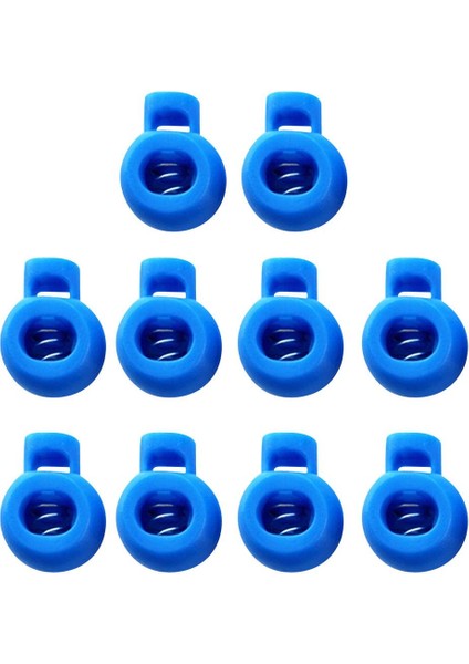 20 Adet Plastik Şok Kablosu Halat Geçiş Son Kilit Tıpalar Top Toka Mavi Kırmızı fiyatları