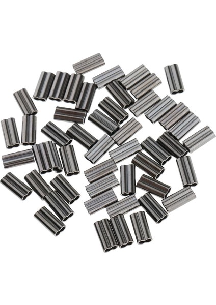 100 Adet Çift Bakır Trace Crimps 10MM Kollu Tüp Deniz Pike Perch Balıkçılık fiyatları