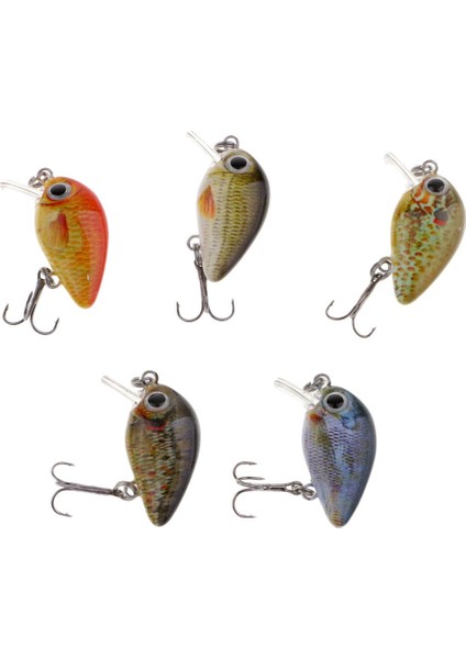 10 Adet Plastik Balıkçılık Lures Sert Yem Gerçekçi Mikro Crankbait Bas Pike Minnow(Yurt Dışından)