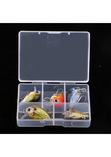 10 Adet Plastik Balıkçılık Lures Sert Yem Gerçekçi Mikro Crankbait Bas Pike Minnow(Yurt Dışından)