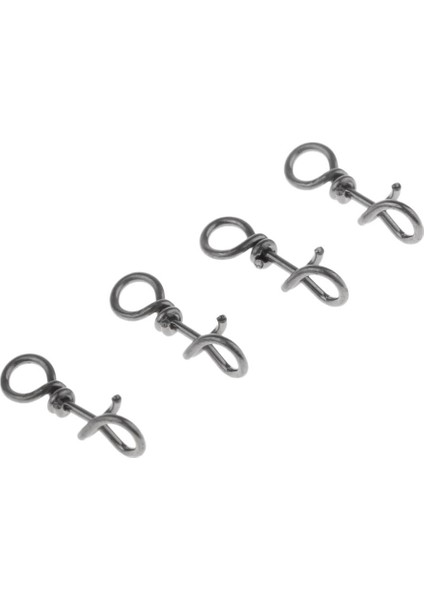 100X Siyah Yüksek Mukavemetli Paslanmaz Çelik Hızlı Kilit Balıkçılık Klipsleri Fırdöndüler indirimleri