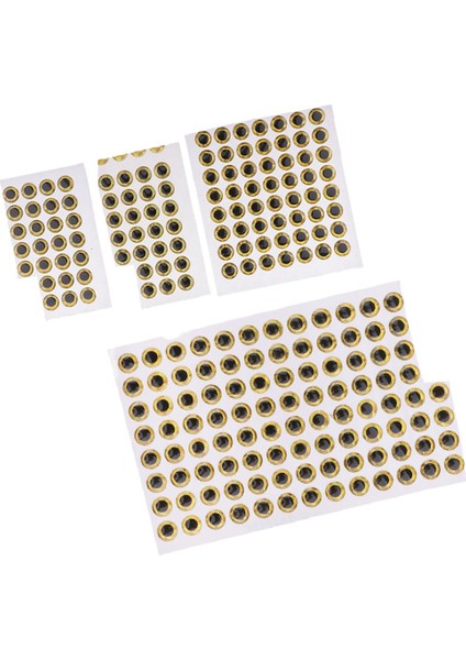 200 Adet Gözler 3D Holografik Balıkçılık Lure Gözler Sinek Bağlama Jig Craft Bebek