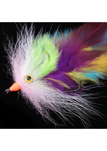 2 Adet Somon Tek Sinekler 2 Renkler Deniz Somon Sinek Balıkçılık Flies Böcekler Cazibesi fırsatları