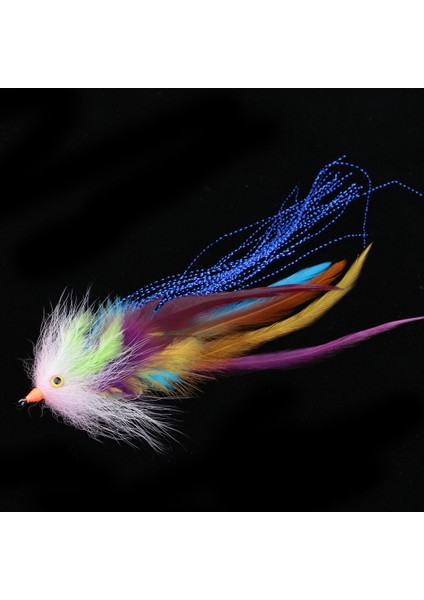 2 Adet Somon Tek Sinekler 2 Renkler Deniz Somon Sinek Balıkçılık Flies Böcekler Cazibesi indirimleri